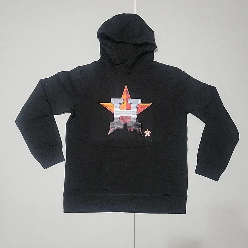 Men's Black Houston Astros Alvarez Mascot Pullover Hoodie Size Medium Fanatics